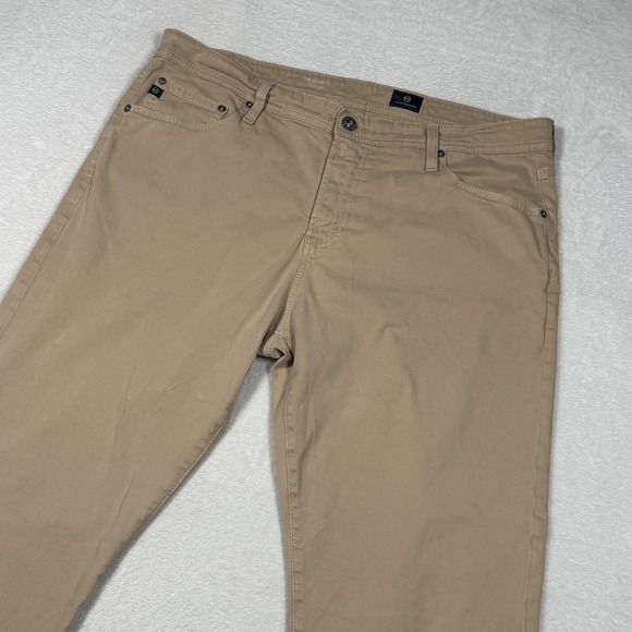Ag Adriano Goldschmied Other - AG Adriano Goldschmied Everett Pants Mens 38x32 Beige Slim Straight Stretch